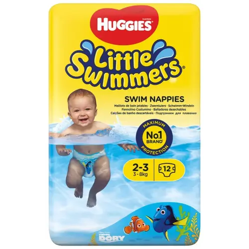 Huggies Little Swimmers Disposable Swim Diapers, X-Small (7lb-18lb.), 12-Count