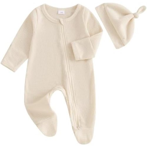 Newborn Baby Boy Fall Winter Outfit Clothes Knit Jumpsuit Romper Newborn Coming Home Outfit for Baby Boy