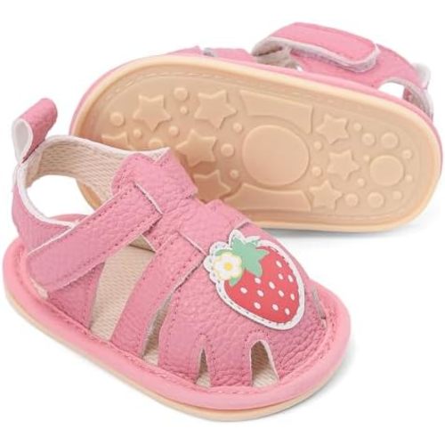 Baby Girl Boy Sandals Infant Summer Soft Sole Princess Dress Flat Newborn Anti-Slip First Walking Crib Shoes Casual Beach Sandals
