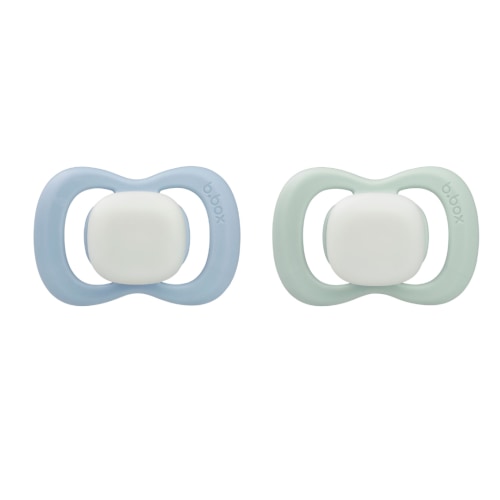 Glow-in-the-dark Pacifier Twin Pack – blue sage | b.box AU