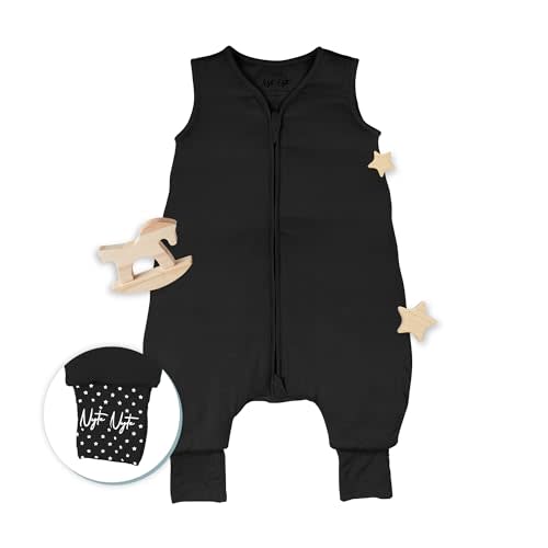 Toddler Sleep Sack Sleeveless Wearable Blanket | Soft, lightweight design with adjustable foot cuffs, anti-slip grips, and all-night comfort for active little sleepers.
