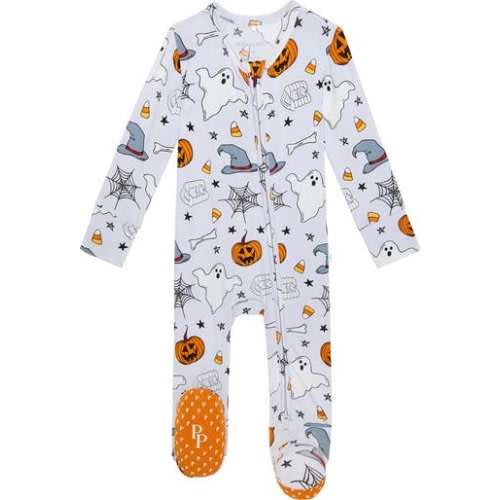 Fitted Zip Footie, 6-9M
