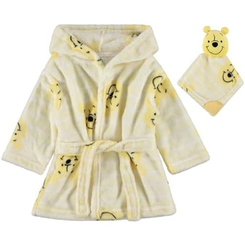 Disney baby-boys Baby Robe With Lovie Attacehment