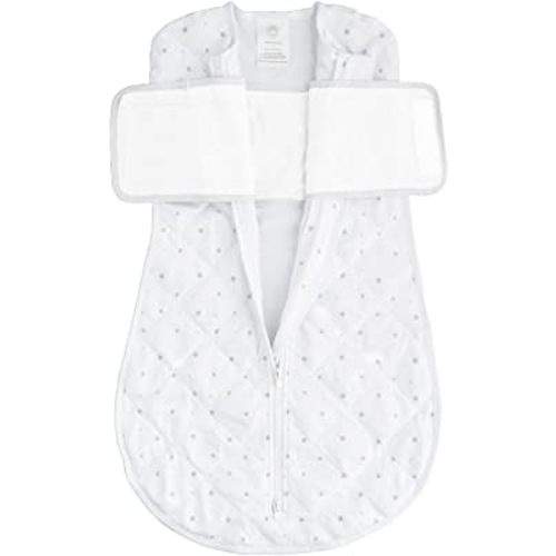 DREAMLAND BABY Dream Weighted Sleep Swaddle (2nd Gen) (Infant) White/Grey Stars SM (0-6 Months)