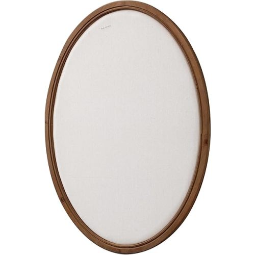 SOFE 33x24 Large Oval Bulletin Board, Farmhouse Fabric Pin Boards