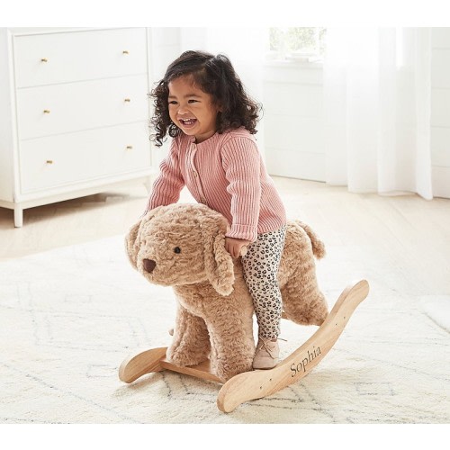 Labradoodle Plush Nursery Rocker