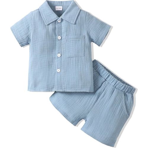 Toddler Baby Boy Clothes Summer Outfits Cotton Short Sleeve T-Shirt Dinosaurs Shorts Set Boy Clothes Outfits Set