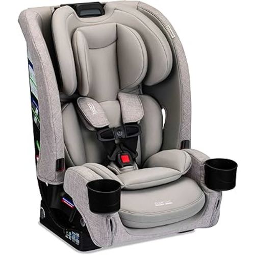 Britax One4Life Slim All-in-One Car Seat, 10 Years of Use, 17.5” SpaceSaver Design, Converts from Rear-Facing Infant Car Seat to Forward-Facing Booster Seat, ClickTight Installation, Parchment