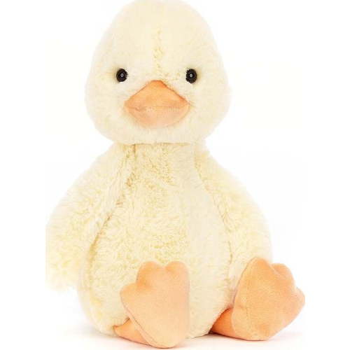 Jellycat Bashful Duckling Stuffed Animal, Medium 12” - Duckling Plush Toy - Classic Children's Gift
