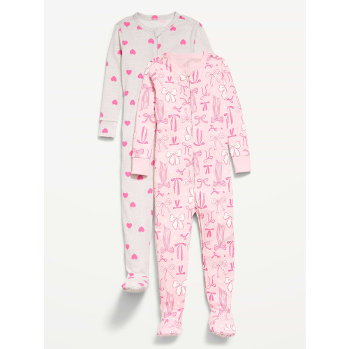 Snug-Fit 2-Way-Zip Pajama One-Piece 2-Pack for Toddler & Baby