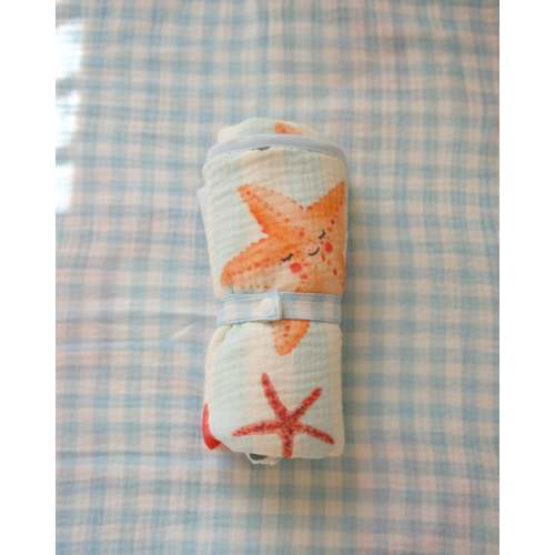 Organic Muslin Waterproof Changing Mat - Sea Club (PRE ORDER | EARLY AUGUST)