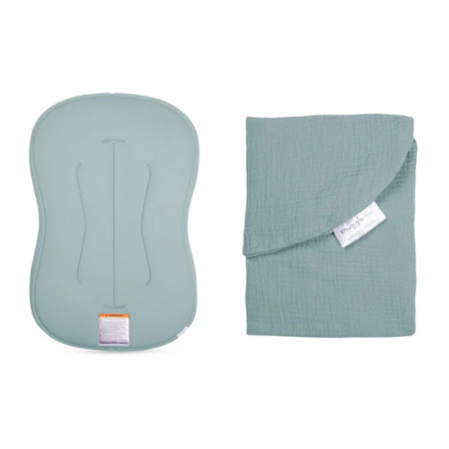 Lounger Curve + Muslin Cover Set | Slate