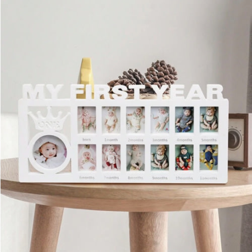 SHEIN Baby First Year Memory Picture Frame, Infant Milestone Photo Frame For 12 Monthly Pictures | SHEIN USA