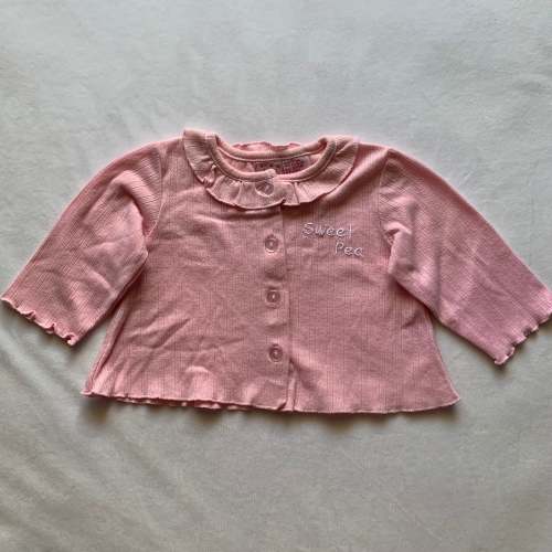 Vintage "Sweet Pea" Pink Sweater 3-6 months