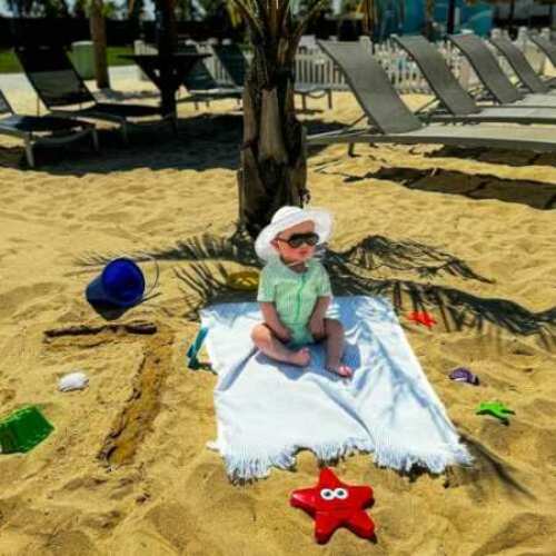 White Sun Hat 0-6 Mo