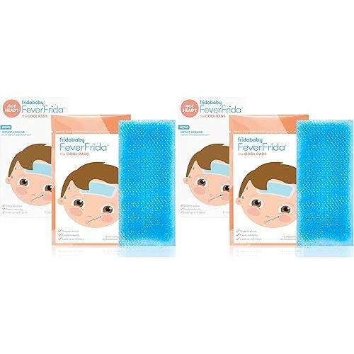 Frida Baby Cool Pads for Kids Fever discomfort by fridababy, 5 Count (Pack of 2)