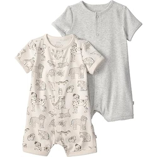 little planet by carter's Unisex Baby Organic Cotton Gauze Shortall 9M