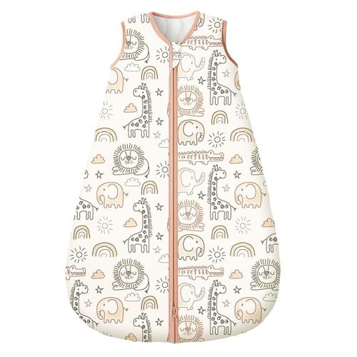Yoofoss Baby Sleep Sack 0-6 Months, TOG 2.5 Baby Wearable Blanket with 2-Way Zipper, 100% Organic Cotton Fabric Winter Newborn Sleeping Sack, Warm Soft Comfy(Small)