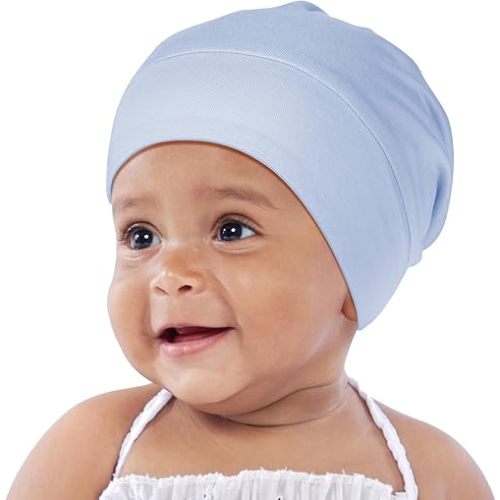OLESILK Silk Baby Bonnet for 0-6 Months - 100% Mulberry Silk Toddler Hair Bonnet, Adjustable Night Cap for Sleeping
