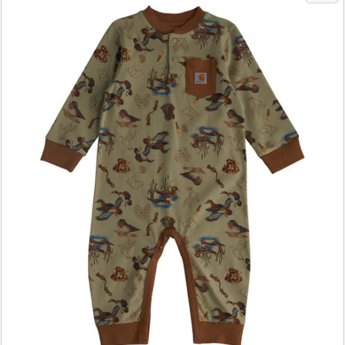 Boys' Long Sleeve Duck Print Coverall (Baby) | Kids' Graphics | Carhartt