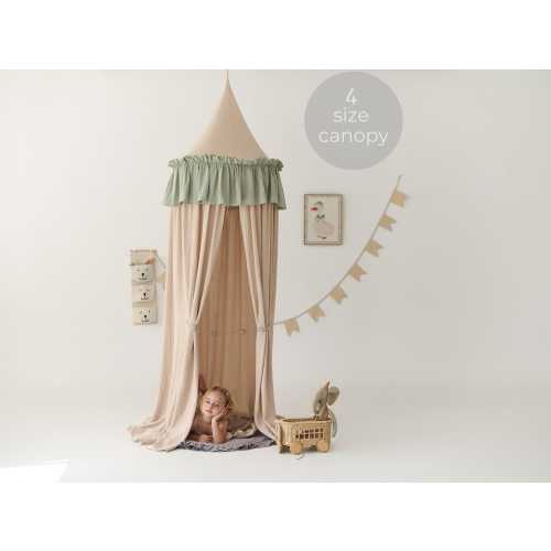 Kids Bed Canopy, Crib Canopy, Cotton Bed Canopy, Reading Corner Canopy, Fringe Bed Canopy, Nursery Room Decor, Room idea, baldachin