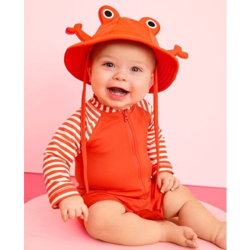 Baby Rashguard & Novelty Swim Hat Set