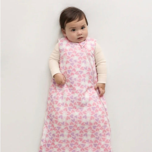 Bamboo Sleep Bag 2.5 TOG in Lavender Hearts