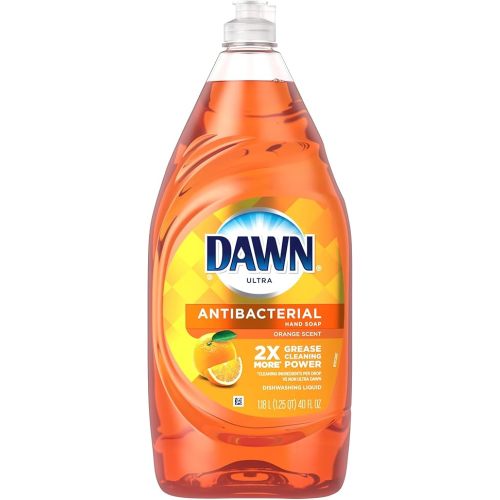 Dawn® Ultra Antibacterial Hand Soap Dishwashing Liquid Dishwashing Soap, Orange Scent, 40 Oz Bottle
