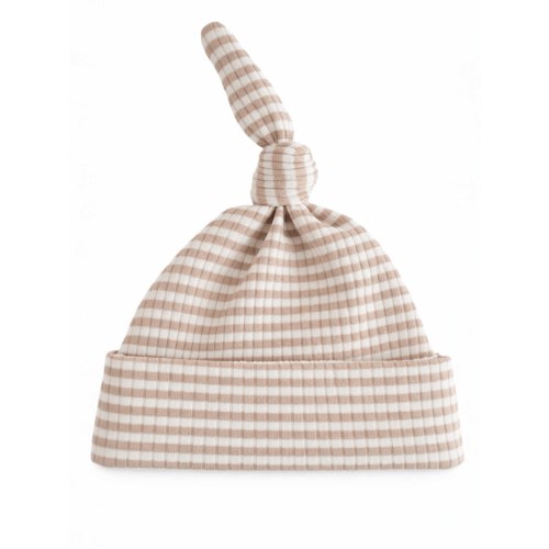 Tan Stripe / Ribbed Beanie