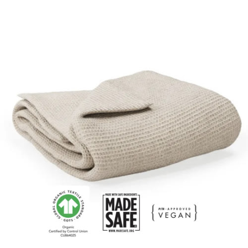 Organic Waffle Baby Blanket