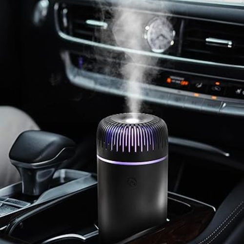 Generic Car Humidifier Aromatherapy Essential Oil Diffuser USB Mist Mini Portable for Car Home Office Bedroom, 100ML, Black