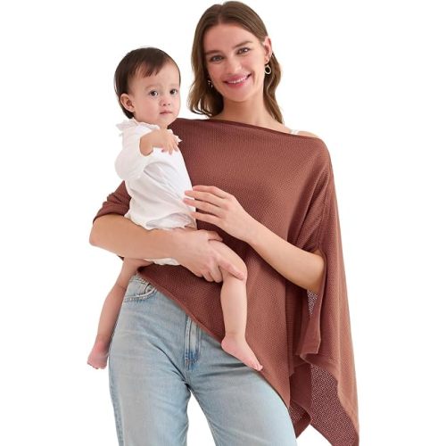 Momcozy Nursing Cover, Privacy Breastfeeding Cover with Soft Breathable