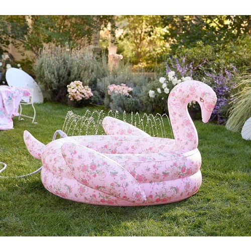 LoveShackFancy Inflatable Swan Pool