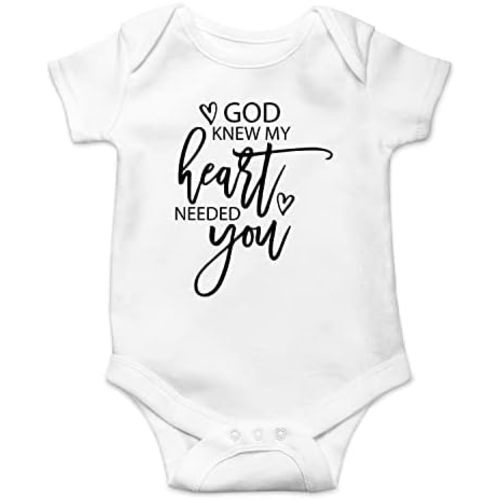 Belle Homie God Knew My Heart Needed You - Funny Baby Essentials Bodysuit - Baby Boy Clothes Newborn Romper