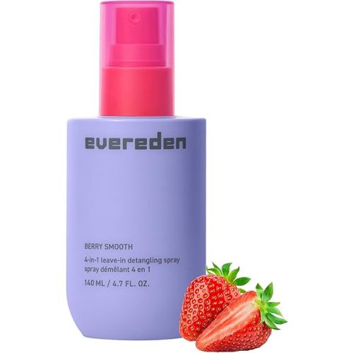 Evereden Kids Detangler Spray: 4-in-1 Leave-In Hair Spray | Detangle, Moisturize & Fight Frizz | Easily Tackle Even the Toughest Knots | Clean & Vegan All types of Hair Product for Kids