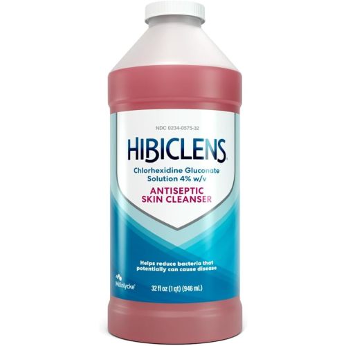 Hibiclens – Antimicrobial and Antiseptic Soap and Skin Cleanser – 32 oz – for Home and Hospital – 4% CHG, Packaging May Vary
