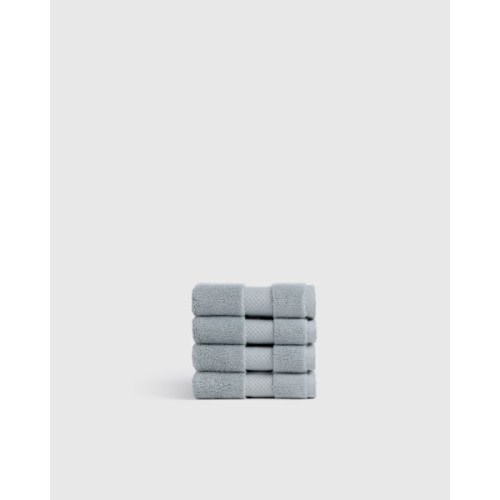 Turkish Ultra Luxe Plush Washcloth (Set of 4) in Mist
