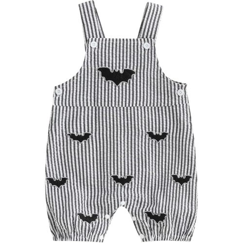 Newborn Baby Boy Girl Halloween Outfit Skull/Bat/Pumpkin Romper