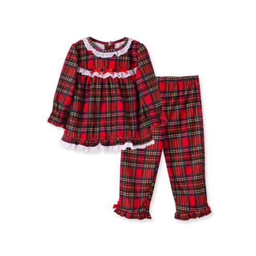 Little Me Clothes for Baby Boys' and Girls' Christmas Matching Plaid Pajamas and Nightgowns, 3 Months up to Girls 10