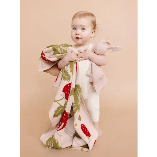 Cotton Strawberry Blanket