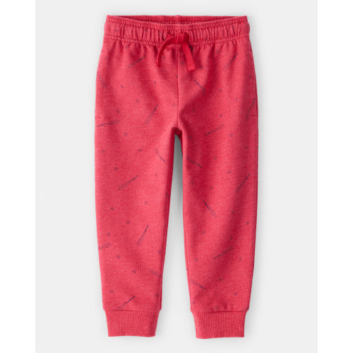 Toddler Boy Baseball French Terry Jogger - Red - Carter's | Carter's
