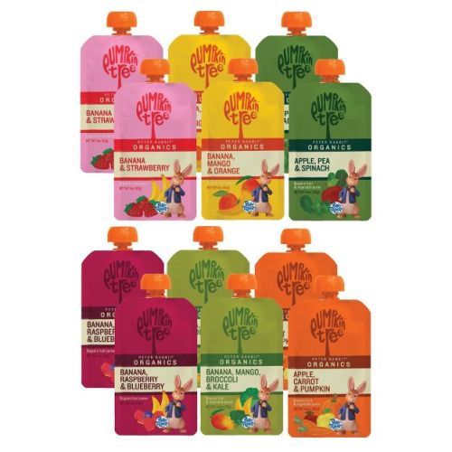 Peter Rabbit Organics Assorted Flavors Baby Food Pouch - 4oz/4.4oz