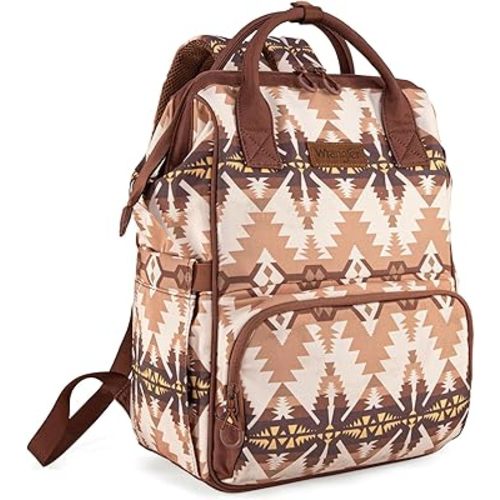 Montana West Wrangler Callie Diaper Bag Backpack with Stroller Straps Southwestern Multifunction Baby Travel Bag WG2210-9110TN