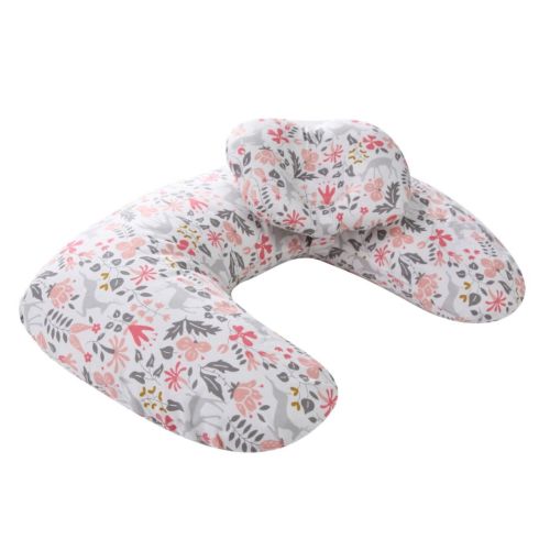 Topboutique Baby Nursing Breastfeeding Pillow Multifunctional，Detachable Machine Washable， Baby Feeding Support Pillow with Removable Cover (Pink Floret)