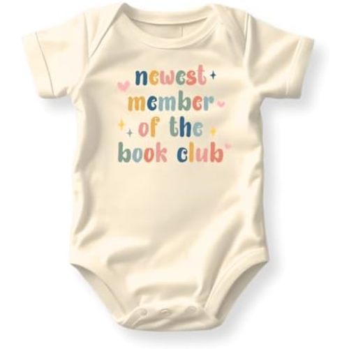 Book Club Baby Bodysuit, Cute Outfit for Children, Book Club Gift
