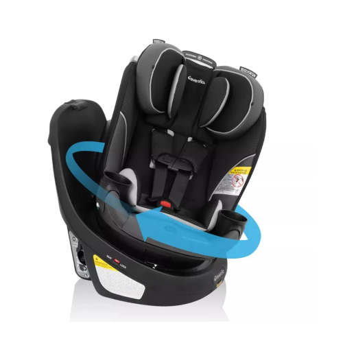 Evenflo Revolve 360 Slim 2-in-1 Rotational Convertible Car Seat - Canton Black