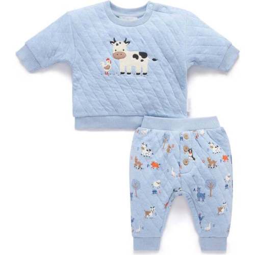 Quilted Track Set Farm Alphabet Print - Purebaby | Maisonette