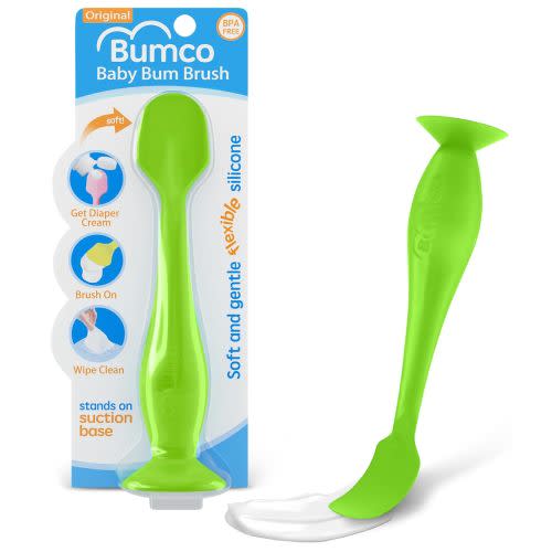 Bumco Baby Bum Brush - BPA-Free Diaper Cream Spatula with Suction Cup Base
