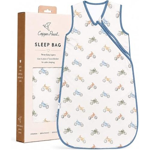 Copper Pearl Baby Sleep Sack, Ryder - 0.5 TOG Summer Wearable Blanket for 6-12 Months, Sleeveless Sleep Sack for Baby Boy or Girl