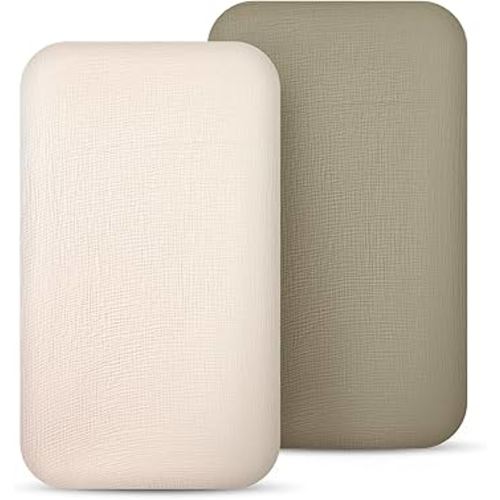 lulumoon Muslin Bassinet Sheets for Baby: Soft Bedside Sleeper Bassinet Fitted Sheets for Boys and Girls